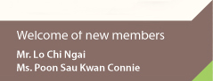 Welcome of new members